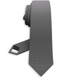 Краватка темно-сіра оксфорд в трьох розмірах 