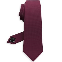 Краватка винно-червона оксфорд в трьох розмірах 