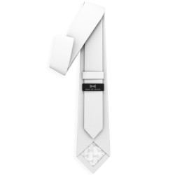 Краватка біла оксфорд в трьох розмірах 