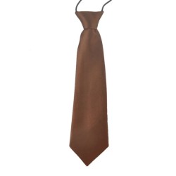 Краватка коричнева однотонна