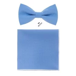 Метелик блакитний Light Blue з хусткою - габардин