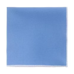 Платок голубой Light Blue с белой окантовкой - габардин